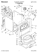 SECTION Diagram and Parts List for TEDS680EQ1  Estate Dryer