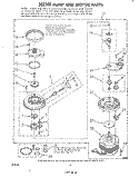 PUMP AND MOTOR Diagram and Parts List for DU8900XL0  Whirlpool Dishwasher