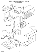 AIRFLOW AND CONTROL Diagram and Parts List for X18004D01  Roper Air Conditioner