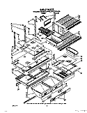 SHELF, LIT/OPTIONAL Diagram and Parts List for 3ET22DKXWN00  Whirlpool Refrigerator