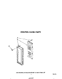 CONTROL PANEL Diagram and Parts List for MW8700XS2  Whirlpool Microwave