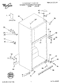 CABINET, LITERATURE Diagram and Parts List for ET18VKXHW00  Whirlpool Refrigerator