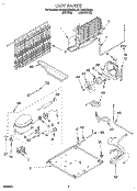 UNIT Diagram and Parts List for RT16DKXBW01  Roper Refrigerator