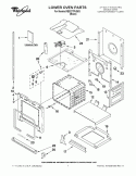 LOWER OVEN PARTS Diagram and Parts List for RBD277PVB03  Whirlpool Wall Oven