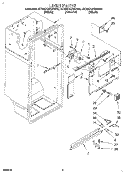 LINER Diagram and Parts List for ET22DQRBW00  Whirlpool Refrigerator