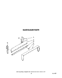 BACKGUARD Diagram and Parts List for SF0100ERW4  Whirlpool Range