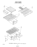 SHELF Diagram and Parts List for ET14EKXRWR1  Whirlpool Refrigerator