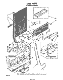 UNIT Diagram and Parts List for ET18HMXSW01  Whirlpool Refrigerator