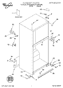 CABINET, LITERATURE Diagram and Parts List for ET1MTKXKT00  Whirlpool Refrigerator