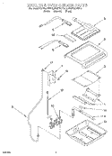 BROILER AND OVEN Diagram and Parts List for KGRT507BWH2  KitchenAid Range