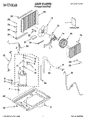 UNIT PARTS Diagram and Parts List for CAH8WRR0  Crosley Air Conditioner