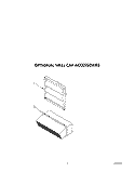 OPTIONAL WALL CAP ACCESSORIES Diagram and Parts List for SC8900EXQ2  Whirlpool Cooktop