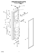 FREEZER DOOR Diagram and Parts List for 6GD22DCXHW01  Whirlpool Refrigerator