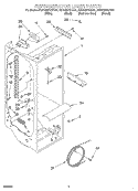 REFRIGERATOR LINER Diagram and Parts List for KSRB25FHBL01  KitchenAid Refrigerator