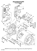 BULKHEAD PARTS Diagram and Parts List for MGD5730TQ0  Maytag Dryer