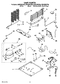 UNIT PARTS Diagram and Parts List for GR2FHMXVS00  Whirlpool Refrigerator