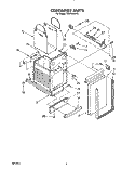 CONTAINER Diagram and Parts List for TC8700XYP2  Whirlpool Trash Compactor
