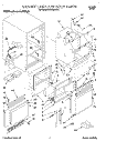 CABINET LINER AND DOOR, LITERATURE Diagram and Parts List for KUIS185DAL0  KitchenAid Ice Maker