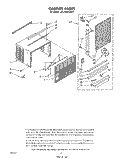 CABINET PARTS Diagram and Parts List for ACP492XM1  Whirlpool Air Conditioner