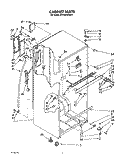 CABINET Diagram and Parts List for RT14CKXVW11  Roper Refrigerator