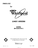SECTION Diagram and Parts List for EH15EFXRW5  Whirlpool Freezer