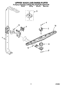 UPPER WASH AND RINSE PARTS Diagram and Parts List for KUDI01FLSS5  KitchenAid Dishwasher