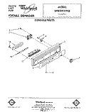 CONSOLE Diagram and Parts List for DP8500XTN3  Whirlpool Dishwasher