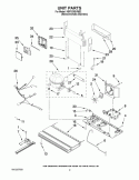 UNIT PARTS Diagram and Parts List for KBFS25EVMS2  KitchenAid Refrigerator