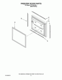 FREEZER DOOR PARTS Diagram and Parts List for KFCO22EVBL1  KitchenAid Refrigerator