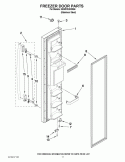 FREEZER DOOR PARTS Diagram and Parts List for ED5PVEXWS06  Whirlpool Refrigerator