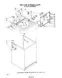 TOP AND CABINET , LITERATURE AND OPTIONAL Diagram and Parts List for LA5700XPW3  Whirlpool Washer