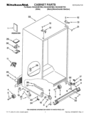 CABINET PARTS Diagram and Parts List for KSC24C8EYB02  KitchenAid Refrigerator