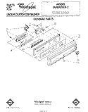 CONSOLE Diagram and Parts List for DU8000XR2  Whirlpool Dishwasher