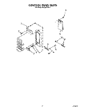 Part Location Diagram of 4158669 Whirlpool Control Panel Complete