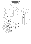 CHASSIS PARTS, MISCELLANEOUS PARTS Diagram and Parts List for KDRP463LSS02  KitchenAid Range