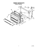 FREEZER DOOR Diagram and Parts List for TT20AKXXW00  Whirlpool Refrigerator