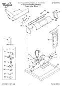 TOP AND CONSOLE, LIT/OPTIONAL Diagram and Parts List for GGX9868JQ0  Whirlpool Dryer