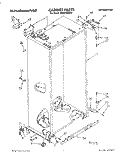 CABINET Diagram and Parts List for KSSS48DAX01  KitchenAid Refrigerator