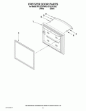 FREEZER DOOR PARTS Diagram and Parts List for KFCS22EVBL3  KitchenAid Refrigerator