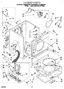 CABINET Diagram and Parts List for TGDS680BW2  Estate Dryer