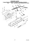 CONTROL PARTS Diagram and Parts List for KSRS25RSMS01  KitchenAid Refrigerator