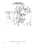CABINET Diagram and Parts List for LA7685XMW0  Whirlpool Washer