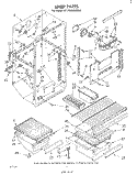 LINER Diagram and Parts List for ET17AKXLWR0  Whirlpool Refrigerator