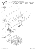 SECTION Diagram and Parts List for RH4936XDZ2  Whirlpool Range Hood