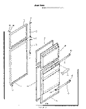 DOOR Diagram and Parts List for 8617W0A  Roper Refrigerator