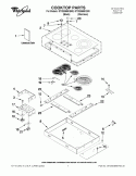 Part Location Diagram of WPW10297138 Whirlpool Surface Element