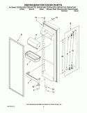 REFRIGERATOR DOOR PARTS Diagram and Parts List for ED5FHAXVA03  Whirlpool Refrigerator