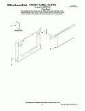 FRONT PANEL PARTS Diagram and Parts List for KUDD03STPA2  KitchenAid Dishwasher