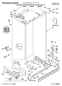 CABINET, LITERATURE Diagram and Parts List for KSSS48QJB00  KitchenAid Refrigerator