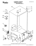 CABINET PARTS Diagram and Parts List for GSC25C6EYY02  Whirlpool Refrigerator